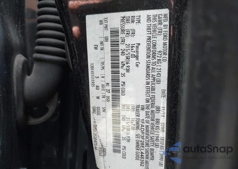 2014 Ford Focus Se z USA, uszkodzony, nr VIN 1FADP3F28EL448392